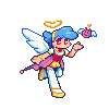 A sprite of my character Charme.