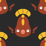 A simple tile of the Pokemon Stunfisk.