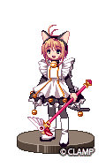 Sakura from CCS in her cat costume