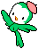 A little green bird