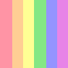 A vertical striped rainbow tile in pastel colors.